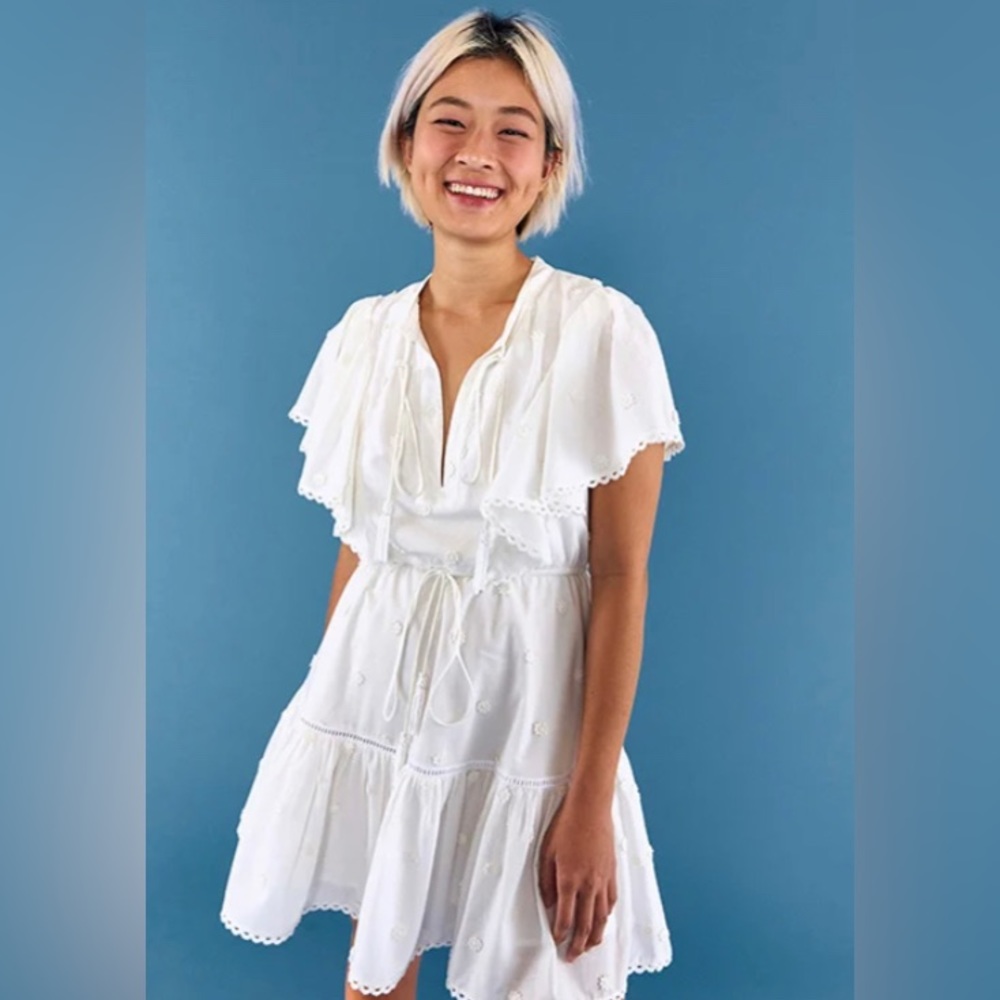 Farm Rio White Mini Dress